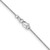 14K White Gold 20 inch .9mm Cable with Lobster Clasp Chain