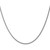14K White Gold 20 inch 1.05mm Spiga with Spring Ring Clasp Chain