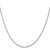 14K White Gold 20 inch 1.1mm Baby Rope with Spring Ring Clasp Chain