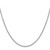 14K White Gold 20 inch 1.6mm Round Open Link Cable with Lobster Clasp Chain