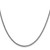14K White Gold 20 inch 2.35mm Semi-Solid 3-Wire Wheat with Lobster Clasp Chain