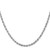 14K White Gold 20 Inch 3.35mm Diamond-cut Quadruple Rope Lobster Clasp Chain