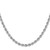 14K White Gold 20 inch 4mm Regular Rope with Lobster Clasp Chain