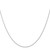 14K White Gold 20 inch Carded .95mm Cable Rope with Spring Ring Clasp Chain