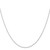 14K White Gold 20 inch Carded 1.15mm Cable Rope with Spring Ring Clasp Chain