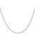 14K White Gold 20 inch Carded 1.35mm Cable Rope with Spring Ring Clasp Chain