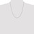 14K White Gold 22 inch .9mm Diamond-cut Round Open Link Cable with Lobster Clasp Chain