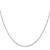 14K White Gold 22 inch 1.10mm Singapore with Spring Ring Clasp Chain