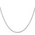 14K White Gold 22 inch 1.3mm Heavy Baby Rope with Lobster Clasp Chain