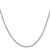 14K White Gold 22 inch 1.4mm Round Open Link Cable with Lobster Clasp Chain