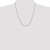 14K White Gold 22 inch 1.4mm Round Open Link Cable with Lobster Clasp Chain