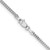 14K White Gold 22 inch 1.5mm Franco with Lobster Clasp Chain