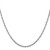 14K White Gold 22 inch 1.7mm Singapore with Lobster Clasp Chain