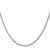 14K White Gold 22 inch 2.25mm Regular Rope with Lobster Clasp Chain