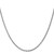 14K White Gold 22 inch 2.4mm Round Open Link Cable with Lobster Clasp Chain