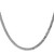 14K White Gold 22 inch 3.9mm Flat Beveled Curb with Lobster Clasp Chain