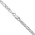 14K White Gold 22 inch 3mm Flat Figaro with Lobster Clasp Chain