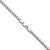 14K White Gold 22 inch 3mm Franco with Fancy Lobster Clasp Chain