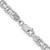14K White Gold 22 inch 4.5mm Concave Anchor with Lobster Clasp Chain