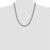 14K White Gold 22 inch 8.5mm Flat Beveled Curb with Lobster Clasp Chain