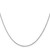 14K White Gold 24 inch .85mm Spiga with Spring Ring Clasp Chain