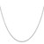 14K White Gold 24 inch .8mm Diamond-cut Cable with Lobster Clasp Chain