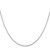 14K White Gold 24 inch .95mm Box with Lobster Clasp Chain