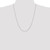 14K White Gold 24 inch .95mm Diamond-cut Cable with Lobster Clasp Chain