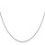 14K White Gold 24 inch .9mm Diamond-cut Round Open Link Cable with Lobster Clasp Chain