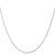 14K White Gold 24 inch 1.05mm Spiga with Lobster Clasp Chain