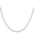 14K White Gold 24 inch 1.1mm Box with Lobster Clasp Chain