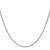 14K White Gold 24 inch 1.25mm Diamond-cut Spiga with Lobster Clasp Chain