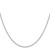 14K White Gold 24 inch 1.4mm Forzantine Cable with Lobster Clasp Chain