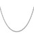 14K White Gold 24 inch 1.4mm Singapore with Spring Ring Clasp Chain
