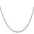 14K White Gold 24 inch 1.8mm Forzantine Cable with Lobster Clasp Chain