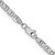 14K White Gold 24 inch 3.75mm Concave Anchor with Lobster Clasp Chain