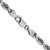 14K White Gold 24 Inch 4.5mm Diamond-cut Quadruple Rope Lobster Clasp Chain