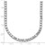 14k White Gold 26 1/5 carat Lab Grown Diamond VS/SI+ G+ Complete Round 20 inch Straight Tennis Necklace