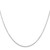 14K White Gold 26 inch .8mm Diamond-cut Round Open Link Cable with Lobster Clasp Chain