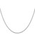 14K White Gold 26 inch .9mm Box with Spring Ring Clasp Chain