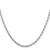 14K White Gold 26 inch 3.25mm Diamond-cut Rope with Lobster Clasp Chain