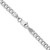 14K White Gold 26 inch 3.35mm Semi-Solid Curb with Lobster Clasp Chain