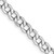 14K White Gold 26 inch 4.3mm Semi-Solid Curb with Lobster Clasp Chain