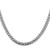 14K White Gold 26 inch 5mm Solid Miami Cuban Link with Lobster Clasp Chain