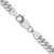 14K White Gold 26 inch 5mm Solid Miami Cuban Link with Lobster Clasp Chain
