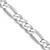 14K White Gold 26 inch 6mm Flat Figaro with Lobster Clasp Chain