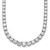 14k White Gold 28 1/2 carat Lab Grown Diamond VS/SI+ G+ Complete Round 18 inch Graduated Tennis Necklace