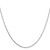 14K White Gold 28 inch .7mm Box with Spring Ring Clasp Chain