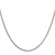 14K White Gold 28 inch 1.9mm Box with Lobster Clasp Chain