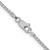 14K White Gold 28 inch 1.9mm Box with Lobster Clasp Chain